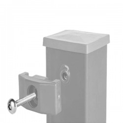 Abraçadeira TOP cinzento claro RAL7040 parafuso métrico inox