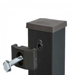 Abraçadeira TOP cinzento escuro RAL7016 parafuso autoperfurante zincado