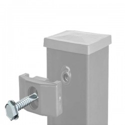 Abraçadeira TOP cinzento claro RAL7040 parafuso autoperfurante zincado