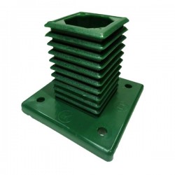 Base plástica verde RAL6005