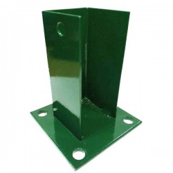 Base metálica pequena verde RAL6005