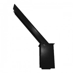 Baioneta fiada para arame farpado preto RAL9005