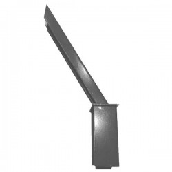 Baioneta de canto para arame farpado cinzento escuro RAL7016