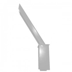 Baioneta de canto para arame farpado cinzento claro RAL7040