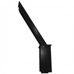 Baioneta de canto para arame farpado preto RAL9005