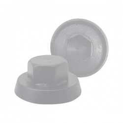 Tampa para bucha metálica cinzento claro RAL7040
