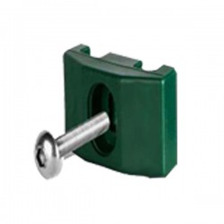 Abraçadeira TOP verde RAL6005 parafuso métrico inox