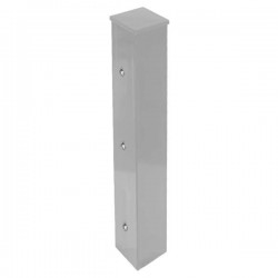 Poste TOP c/furação cinzento claro RAL7040 p/chumbar