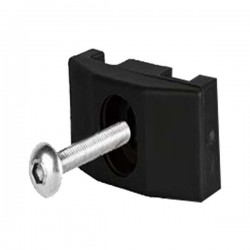 Abraçadeira TOP preto RAL9005 parafuso métrico inox