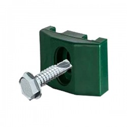 Abraçadeira TOP verde RAL6005 parafuso autoperfurante zincado
