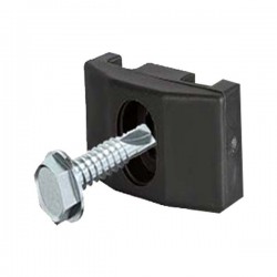 Abraçadeira TOP cinzento escuro RAL7016 parafuso autoperfurante zincado