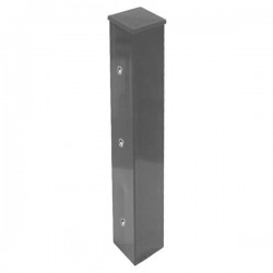 Poste TOP c/furação cinzento escuro RAL7016  p/chumbar