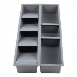 Organizador de talheres com separadores para gaveta
