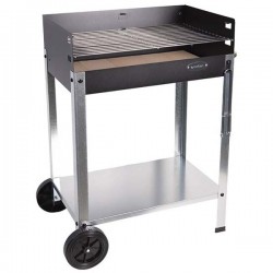 Barbecue de Carvão com Grelhador e Tijolo Refratário | BBQ Exterior