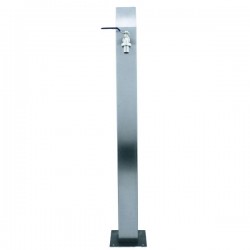 Coluna de água AquaPost quadrada em Inox