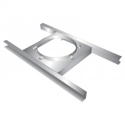 Suporte placa para tubagem chaminé Inox