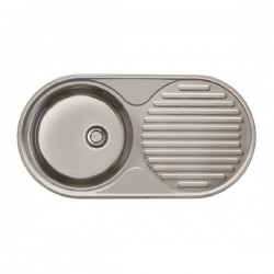 Lava-louças AIR-M7045 encastrar 1 pia + escorredor 84,5 x 44,5