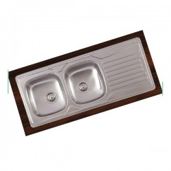 Lava-louças AIR-M26000 2 pias + escorredor 116 X 50