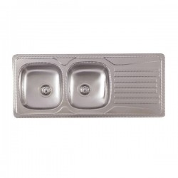 Lava-louças AIR-M26000 2 pias + escorredor 116 X 50
