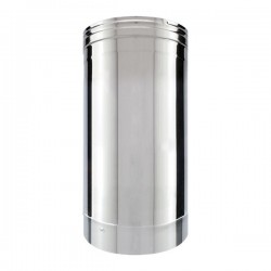Tubo de chaminé em Inox simples 33cm