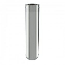 Tubo rígido Inox parede dupla isolado 1m