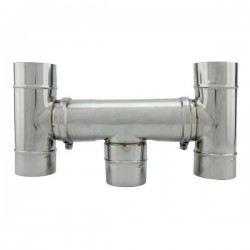 Chapéu anti-tempestade para chaminé em Inox simples