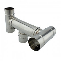Chapéu anti-tempestade para chaminé em Inox simples
