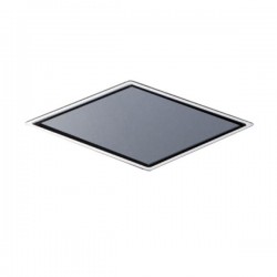 Sifão de duche em Inox e vidro Preto 10x10 PREMIUM LINE